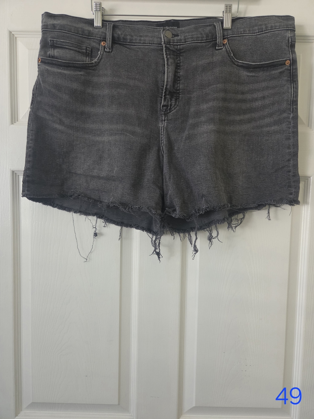 Lucky Brand Washed Black Frayed Denim Shorts Women's 20